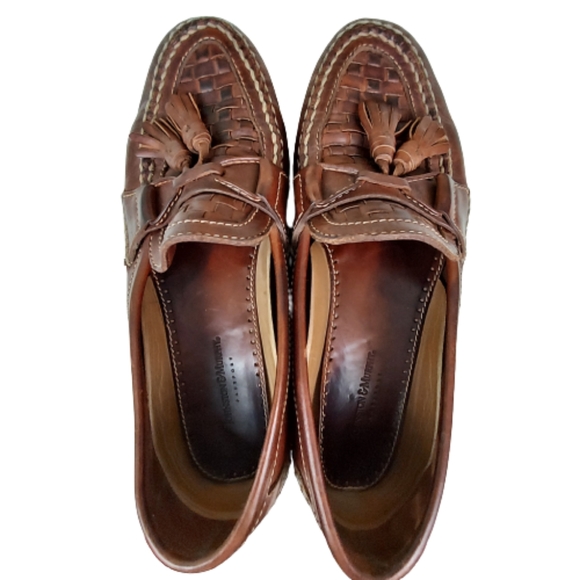 Johnston & Murphy Passport Loafers, Men's size 11.5, brown and tan - Picture 9 of 10